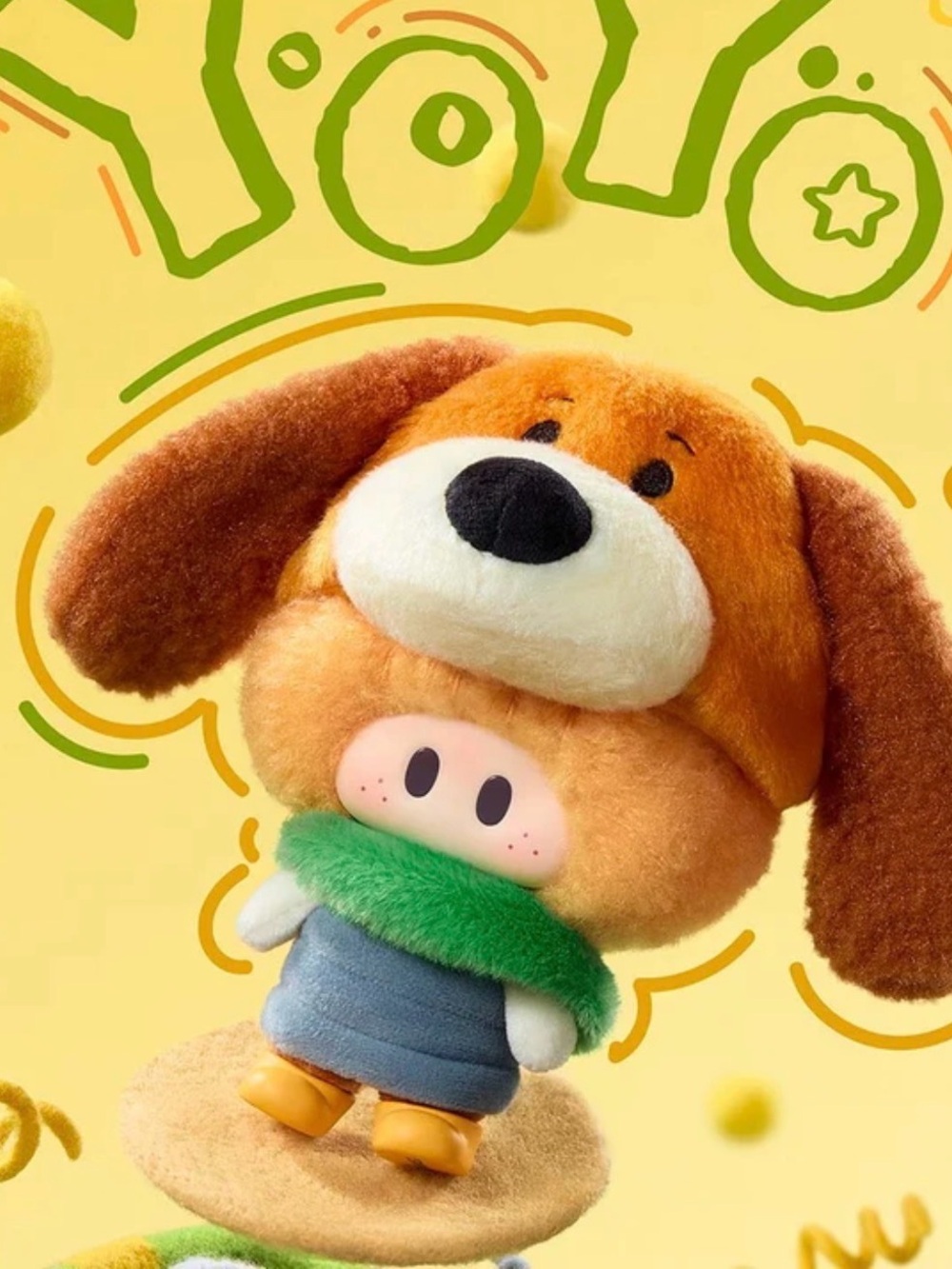 YOYO Miniso Slinky Dog Plush Charm